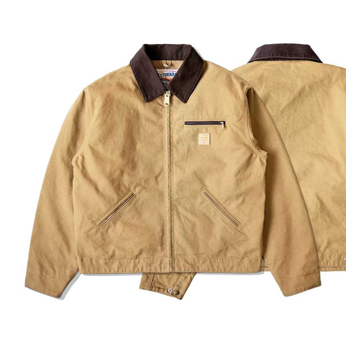 Red Tornado Duck Detroit Jacket Men Loose Fit American Classic Vintage Workwear C260325