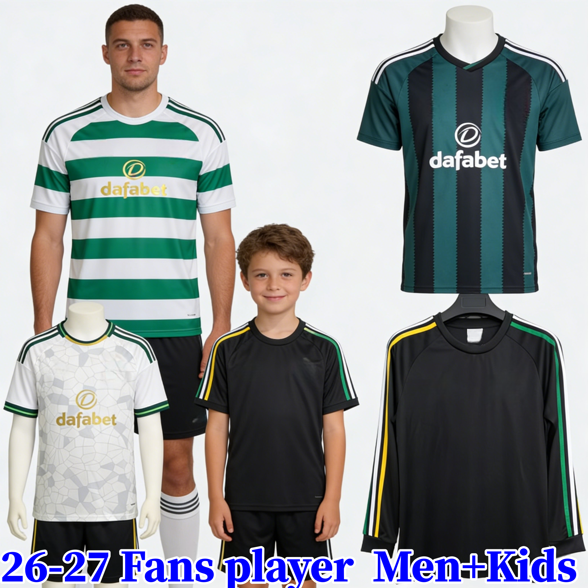 4XL Celts Soccer Jerseys 2026 2027 celticfc jersey 26 27 Home Away football shirts EDOUARD men and kids kit IDAH KYOGO MCGREGOR SCHMEICHEL celticfootball jerseys