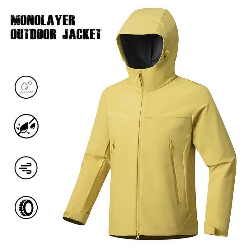 Outdoor Sports Hooded Men Waterproof Windproof Women Autumn Camping Waterproof Windproof Running Sport Hooded Coat M260325