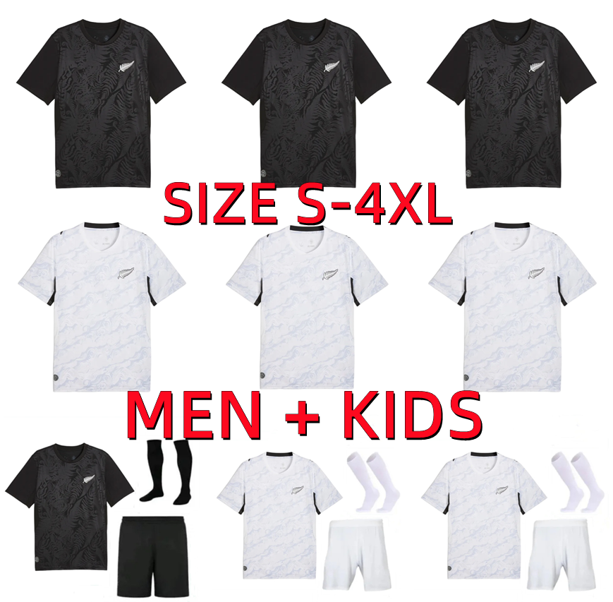 26 27 New Zealand world cup Soccer Jerseys 2026 2027 CHRIS WOOD BEN WAINE ANDRE DE JONG RYAN THOMAS SARPREET SINGH Home Away Football Shirt Uniforms Men kids kits