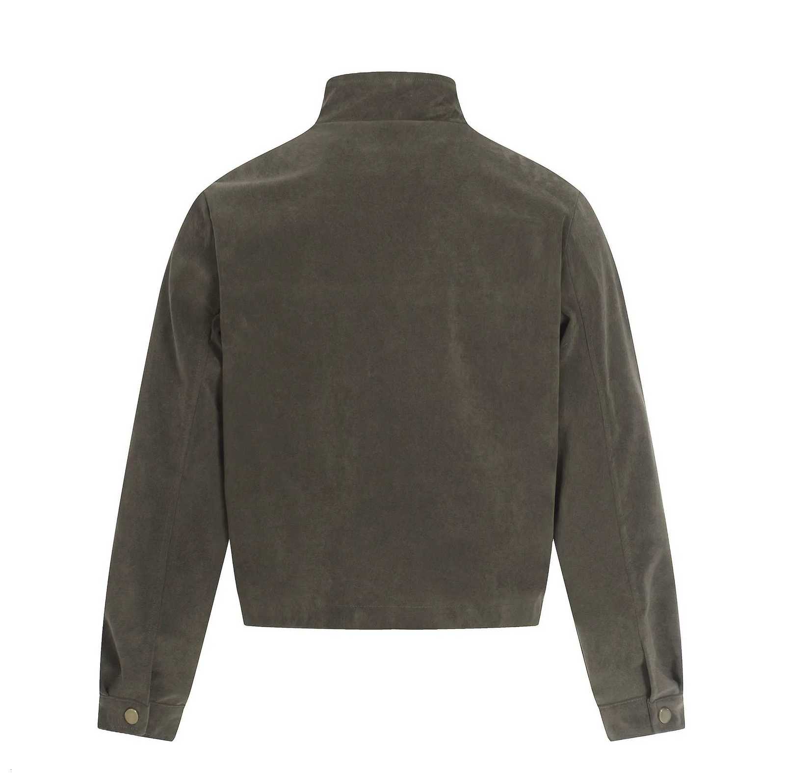 2026 Early Spring New Trendy Stand Collar Jacket Men Women Tooling Stylish Solid Color Tops Coats Chic Pocket Decoration Jackets C260325