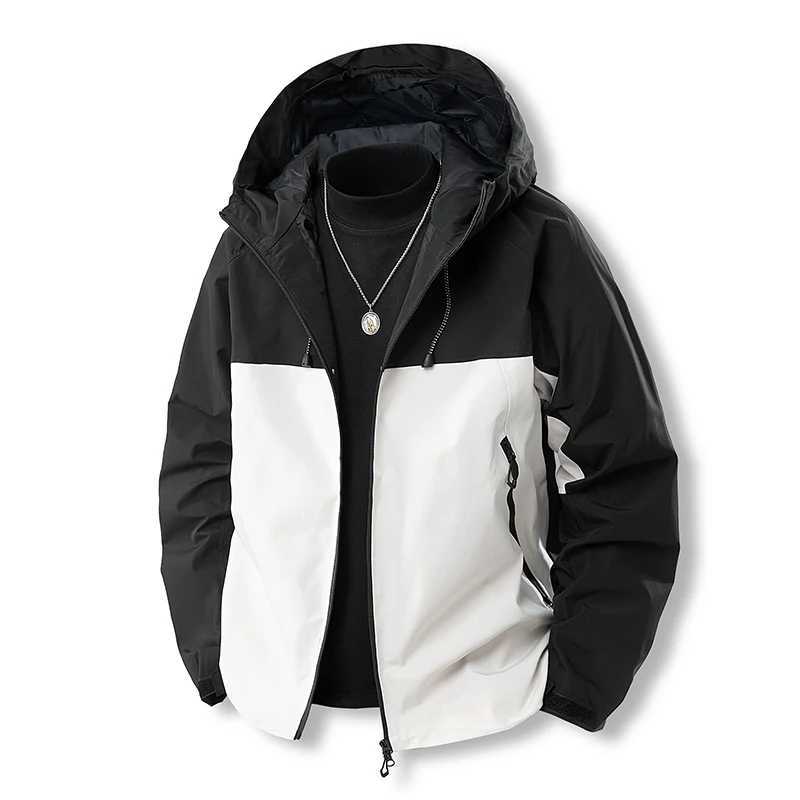 CHRLCK Mens Splicing Waterproof Hiking Women Windproof Windbreaker Anti-scratch Camping Fishing s Outdoor Unisex M260325