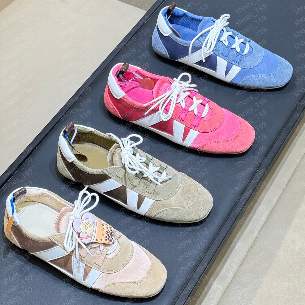 designer shoes Designer Running Shoes loafers ballet flats trainers Athleisure men women sneakers Trainers Monogram Denim Suede Sneakerina Ballet Sneakers