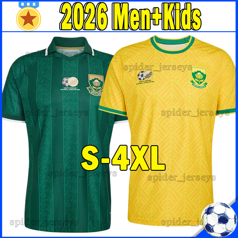 South Africa 4XL World Cup 2026 Soccer Jerseys national football team APPOLLIS MOKOENA FOSTER RAYNERS E.MOKWANA Men Uniforms 26 27 MOFOKENG Football Shirts kids kits