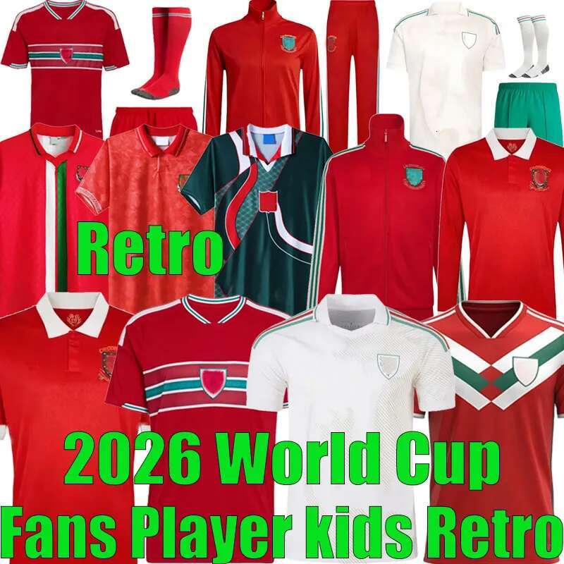 Wales Football Jersey Kids Kit 2026 World Cup BROOKS Williams 26 27 Soccer Jerseys JOHNSON N.WILLIAMS RODON T.ROBERTS CABANGO LEVITT Long Sleeves Uniform 150-year