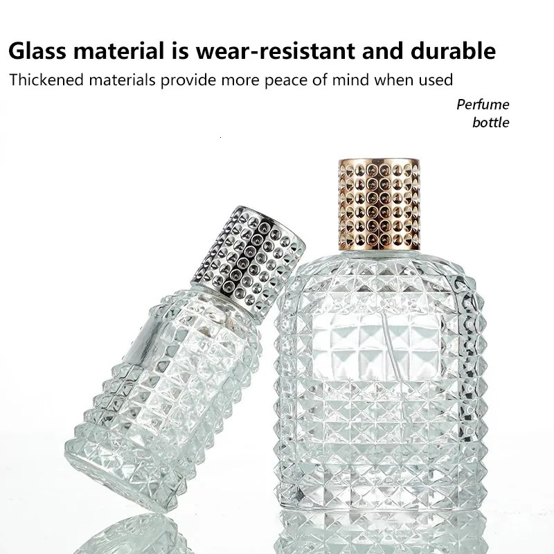 1/3Pcs 30ml 50ml Style Pineapple Portable Glass Perfume Bottle With Spray Empty With Atomizer Refillable Bottles 260318