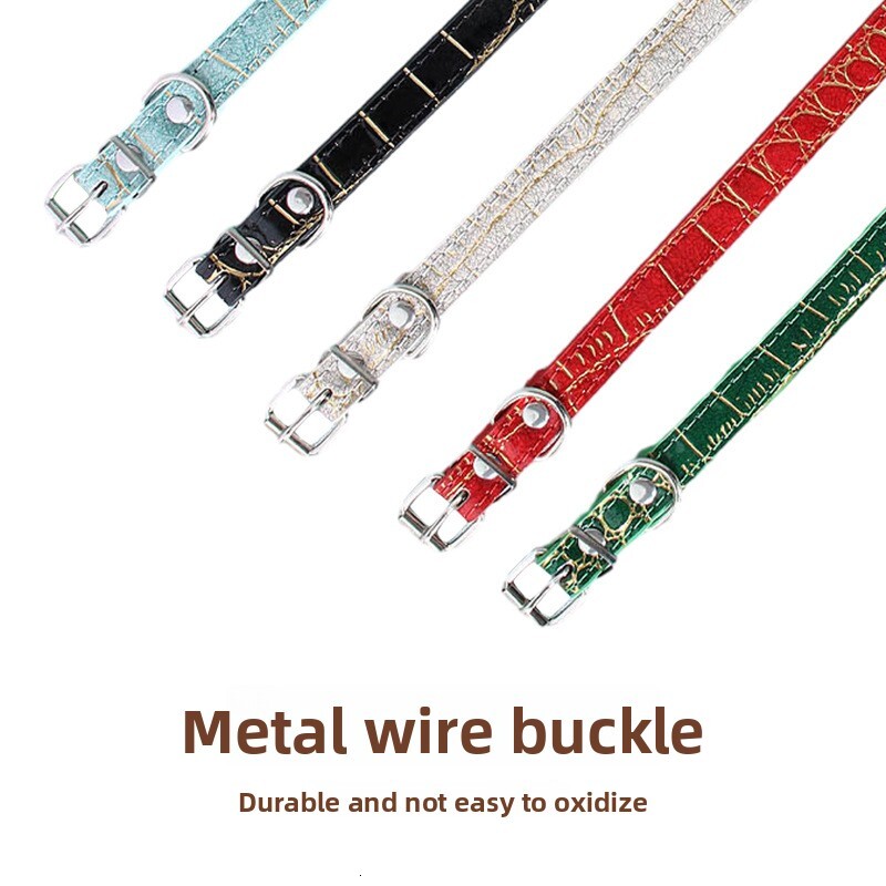 Pet Collar And Leash Large Size Microfiber Dog Chain Korean Style Leather For Cats And Dogs