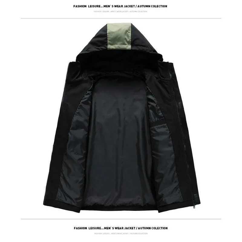 Men Hoodie Loose Outerwear Plus Size M-8XL Hiking Sportswear Mens Casual Breathable s Male Windbreaker Hoodies Coat M260325