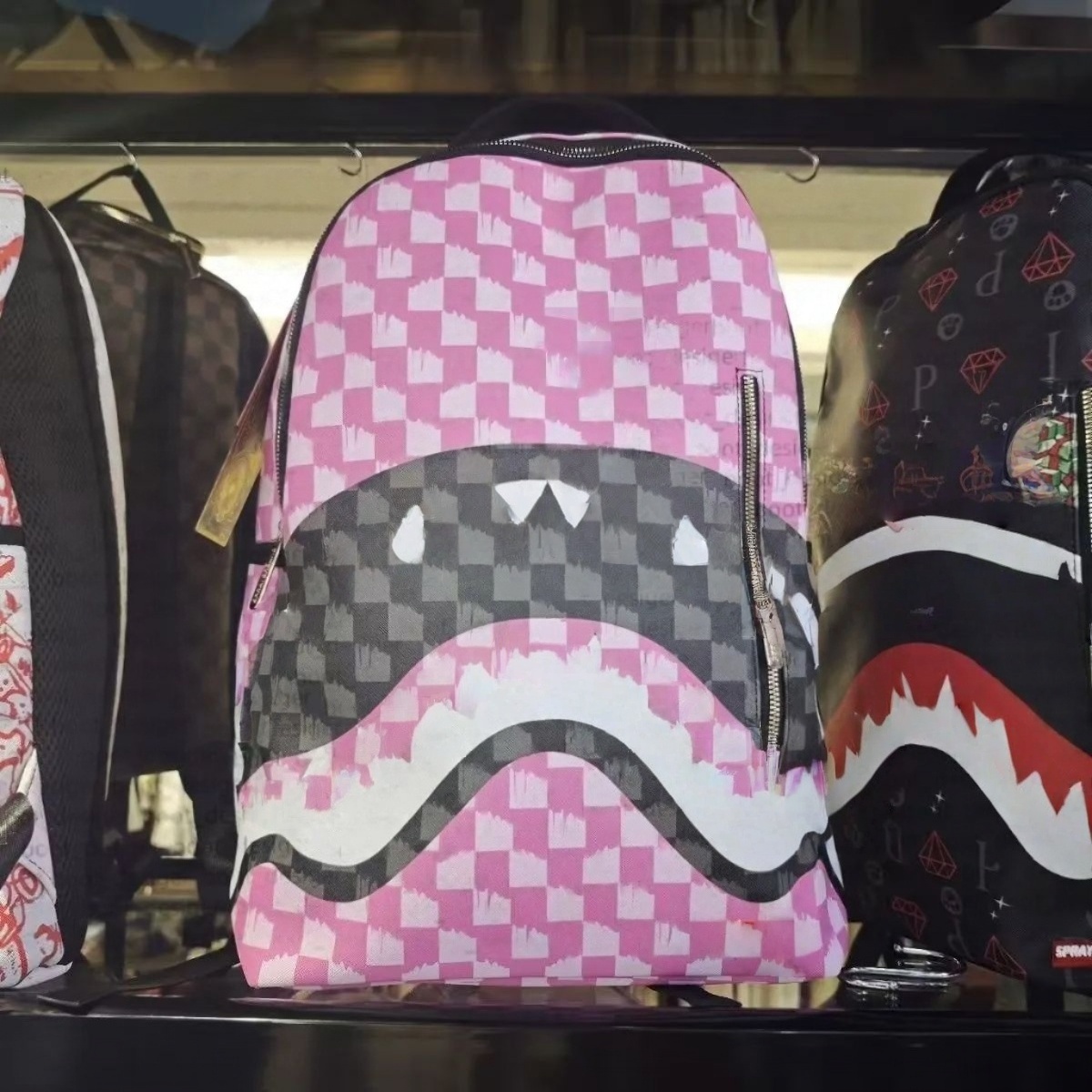 2025 shark Backpack designer backpack Graffiti Backpack Shark SG shark Backpack Trendy Fashion Capacity Unisex Casual School Bag shark backpack men