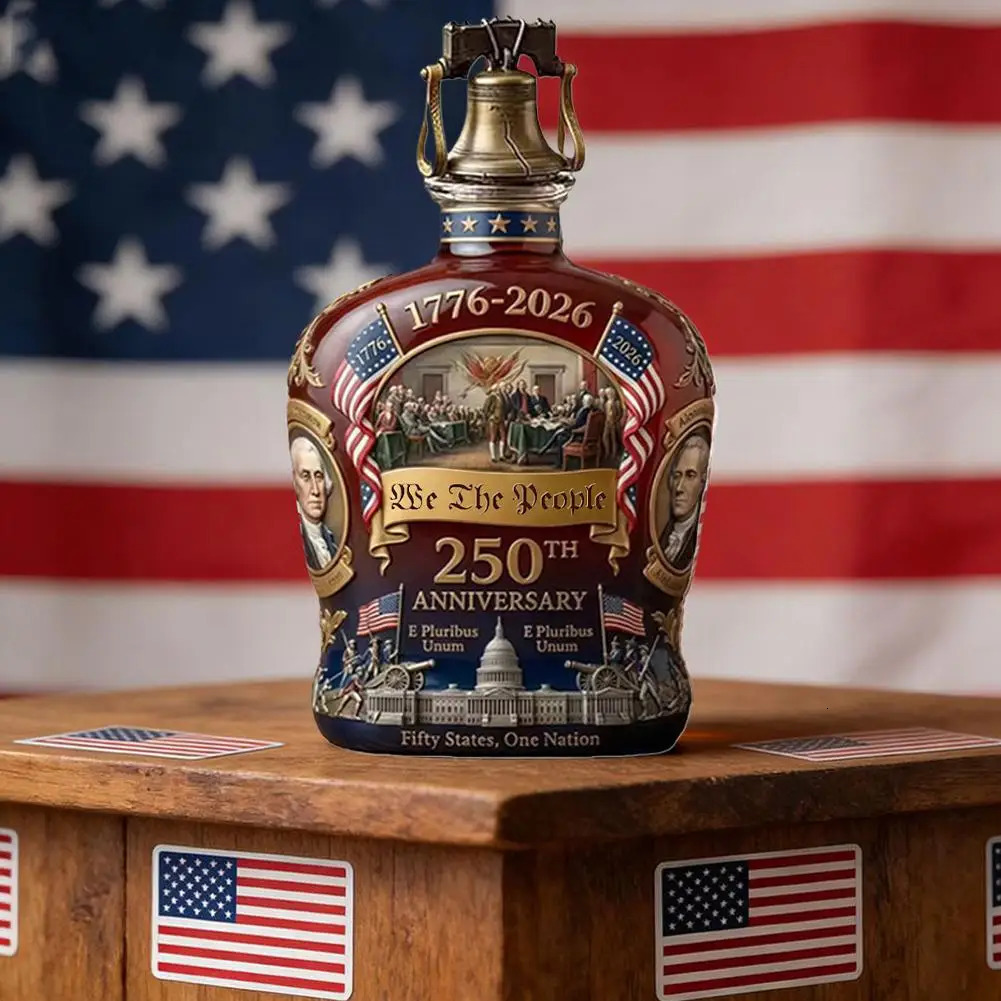 Whiskey DecanterWe The People 250th Anniversary DecanterPatriotic Birthday Gifts For Men Dad Liquor Scotch Bourbon Presents 260325 - view 6