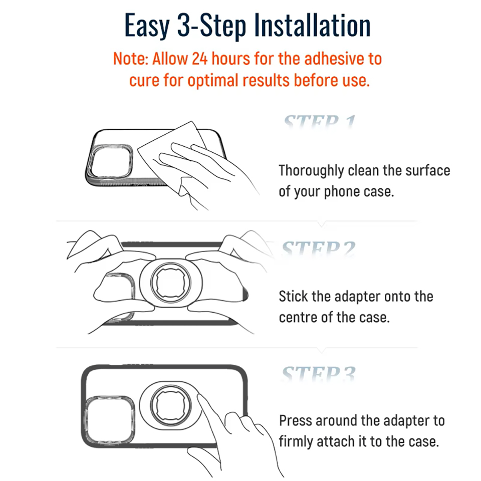 Quad-style Handlebar Phone Holder Adapter Sticker Lock-in Design Mount Patch For Bicycle Motorcycle MTB Scooter Car Phone Mount Accessories