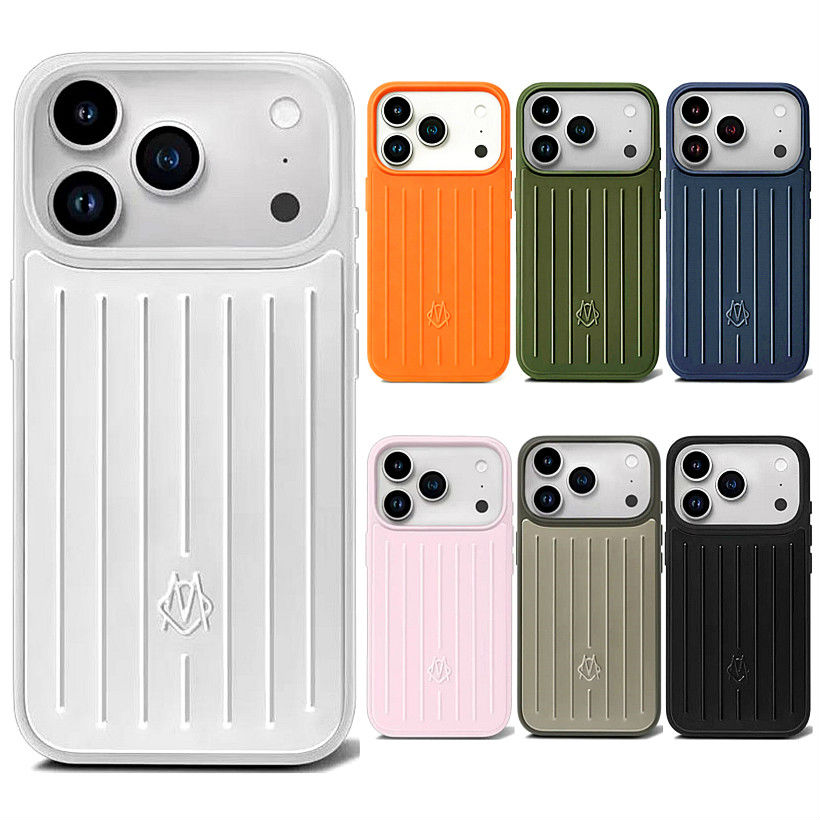RIM Phone Case Suitcase Designer iPhone Case for Apple iPhone 17 Pro Max 16 15 14 Cases Polycarbonate Aluminum Alloy MagSafe Cover Coque Funda Titanium Phone Case
