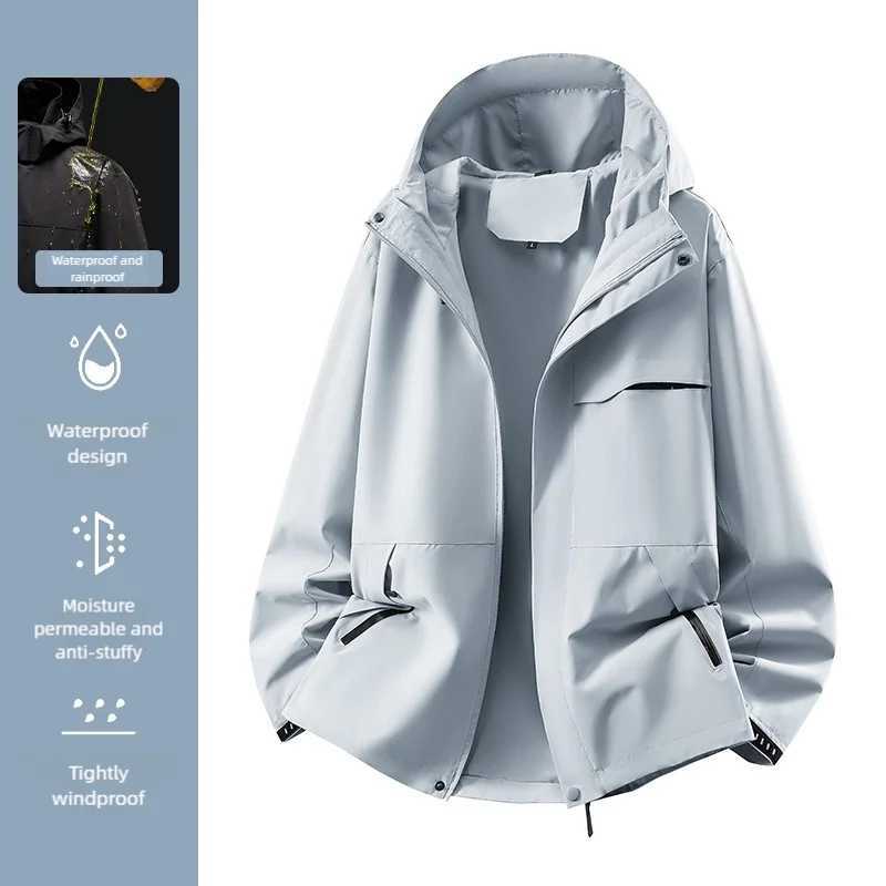 Womens Waterproof Hardshell Spring Hiking Running Camping Windbreaker Unisex Windproof Outdoor Sports Trekking Coat M260325