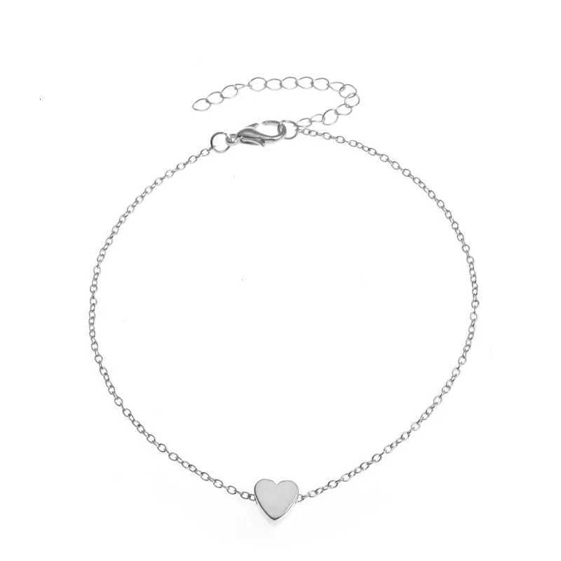 Trendy Beads Multilayer Summer Heart Anklet For Woman Bohemian Vintage Footwear Leg 2021 Female Foot Jewelry Gifts New H260325 - view 6