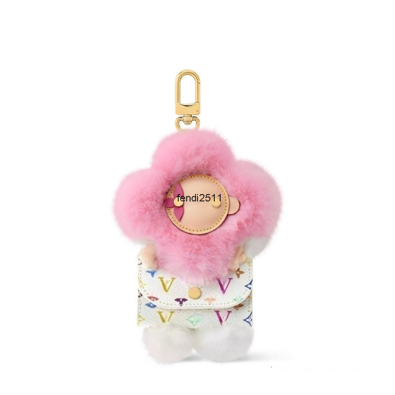 Keychains Lanyards Key Rings Designer Keychain Top Version Bag Charm Earphone Bag Charm Coin Purse Pendant Men Women Car KeyChain Luxury Brand Plush Steel Hardware