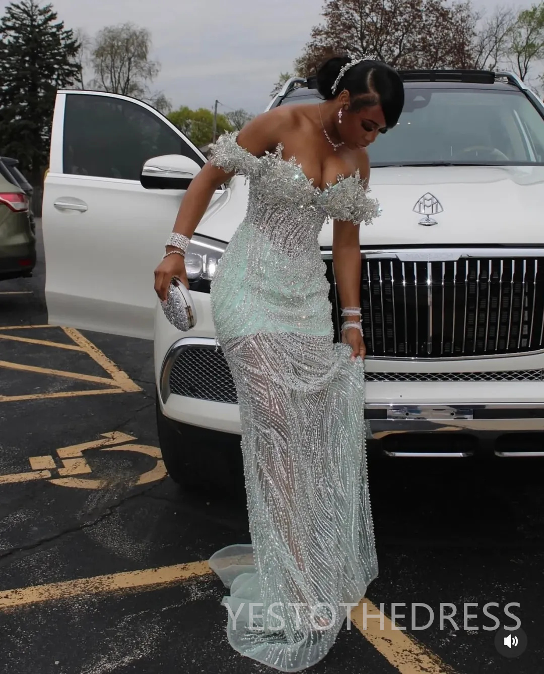 Mint Mermaid Aso Ebi Prom Dresses 2026 Sweetheart Crystals Beaded Evening Formal Party Second Birthday Engagement Gowns Plus Size Dress For Occasions 