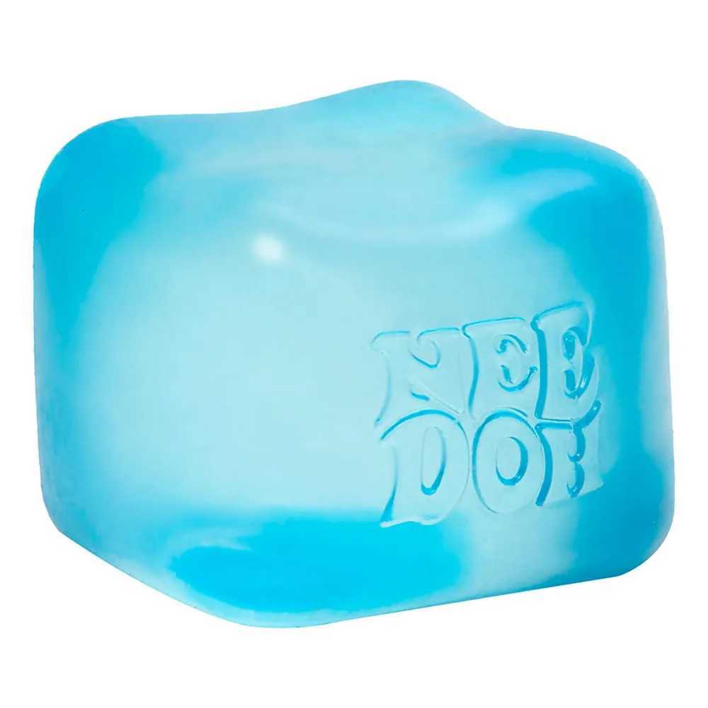 Schylling NeeDoh Nice Cube Sensory Squeeze Toy with Super Solid Squish Stress Relief Anxiety Sensory Tool - 225 Cube C260325 C260327