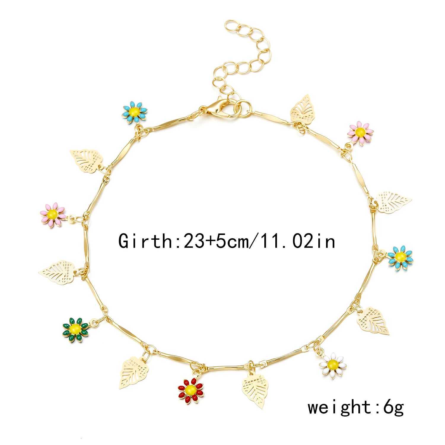 Vintage Boho Rhinestone Butterfly Pendant Anklet For Women Bohemian Summer Beach Anklets On Foot Ankle Jewelry H260325 - view 7