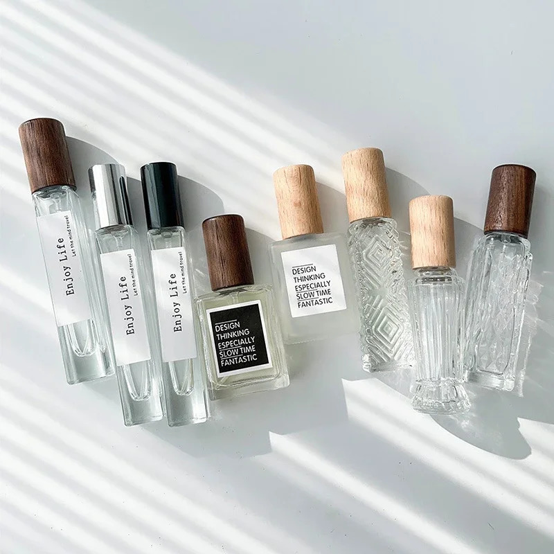 2PCS 12cm 15cm High Quality Perfume Spray Bottle Empty Glass Parfum Atomizer Travel Cosmetic Bottl Sample Vials Refillable Mini 260318