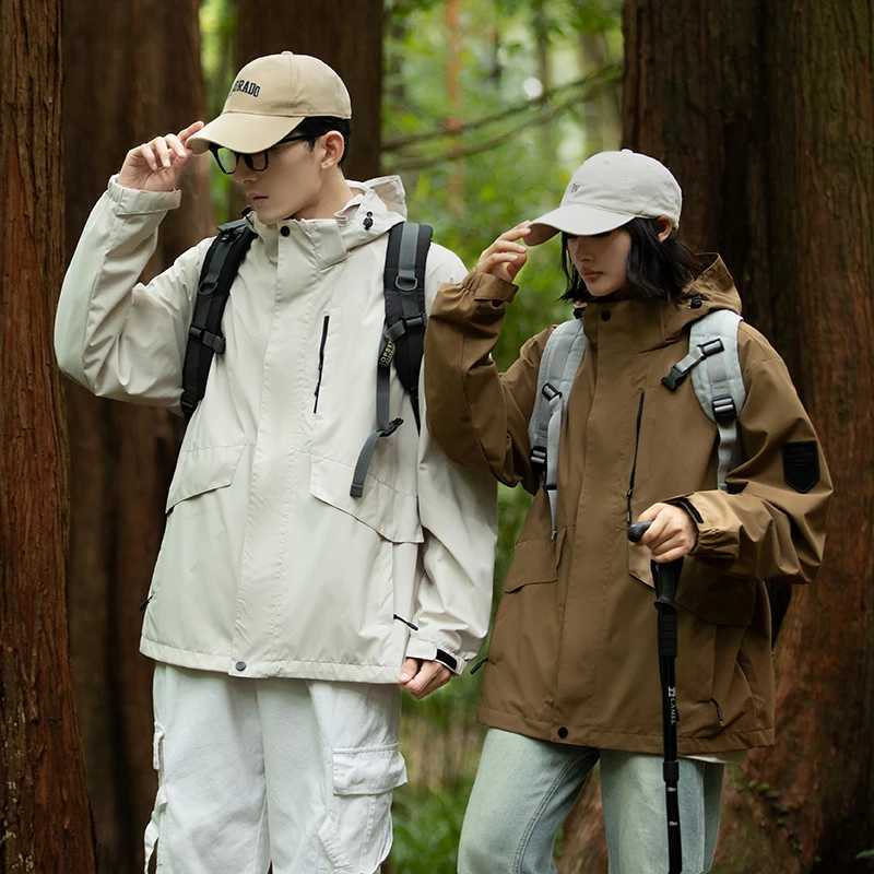 CHRLCK Men Women Waterproof Hiking s Windproof Windbreaker Coat Unisex Breathable Fishing Camping Trekking M260325