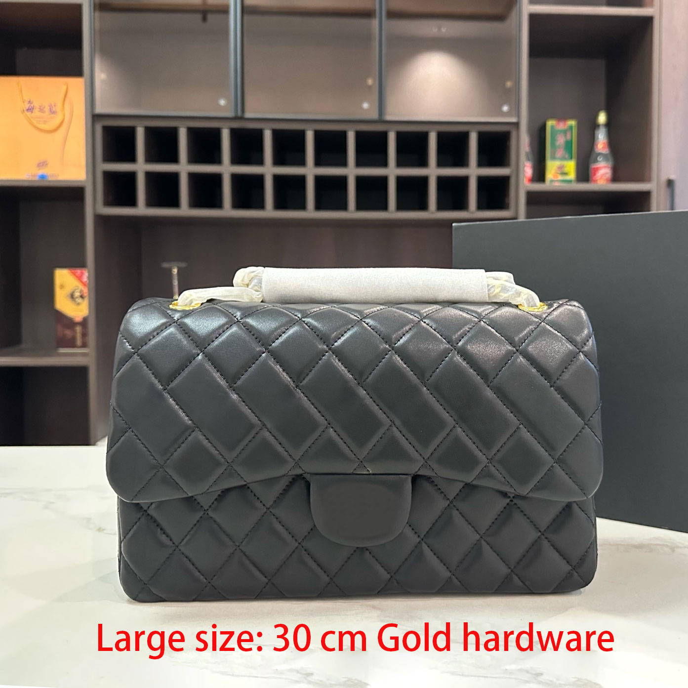 Designer Bags CF Large Flap Bag Shoulder Bag 30 cm Lambskin Wallet Classic Double-Flap Bag Large-Capacity Messenger Bag Chain-Strap Bag Hobo Bag Crossbody Bag