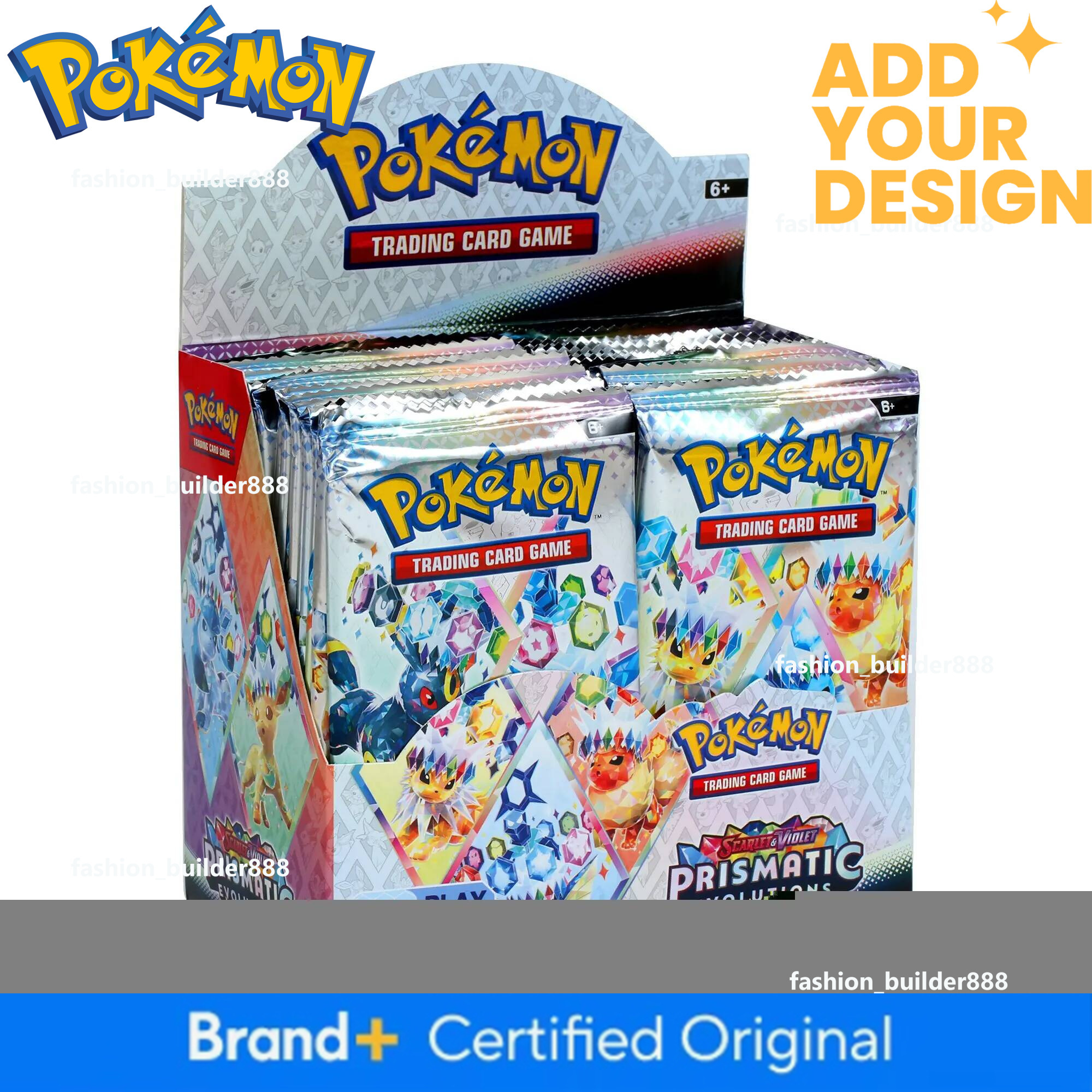 HOT!! Prismatic Evolutions 1box/72Pcs 151 Ultra Prism English Booster Bundle