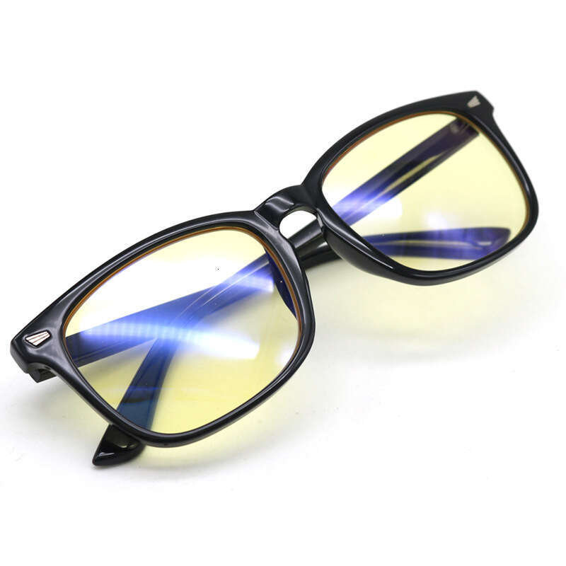 y2k style men women square shape red better sleep blue light blocking glasses orange lens for computer gaming 26Y0128