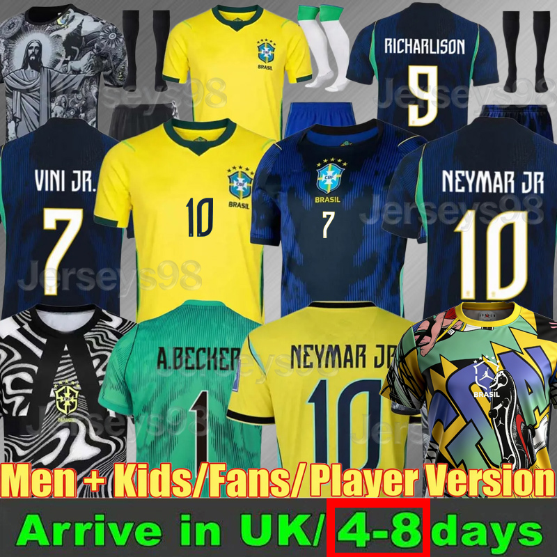 2025 2026 World Cup BRAZILS soccer jerseys Camiseta de futbol PAQUETA RAPHINHA football shirt maillots VINI JR 26 27 brasil RICHARLISON men kids NEYMAR JR Uniforms