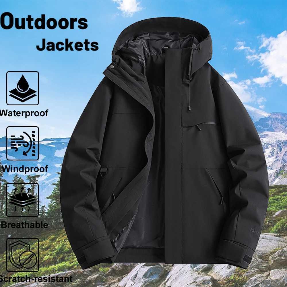 Spring Fall Waterproof Hiking Women Hooded Hunting Running Trekking Fishing s Outdoor Ride Climbing Windbreaker M260325