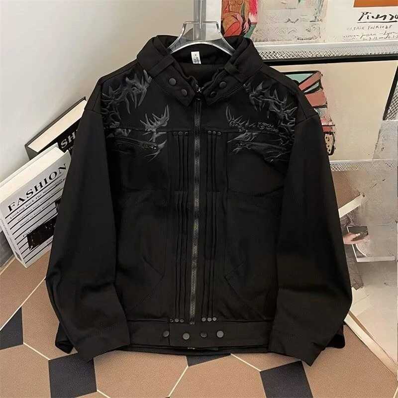 American Vintage Long Sleeve Jacket Women Casual Streetwear Coat Zipper Punk Style Clothing Subculture Harajuku Autumn Tops C260325