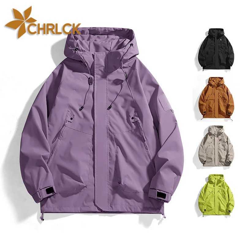 CHRLCK Unisex Outdoor Waterproof Windbreaker Coat Autumn Breathable Fishing Camping Windproof s Men Women Clothing M260325