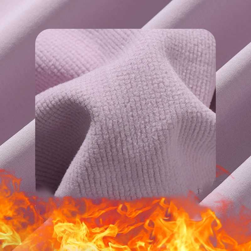 JNLN Waterproof Fleece Women Windproof Thermal Soft Shell Coat Outdoor Hiking Camping Climbing Trekking Windbreaker M260325