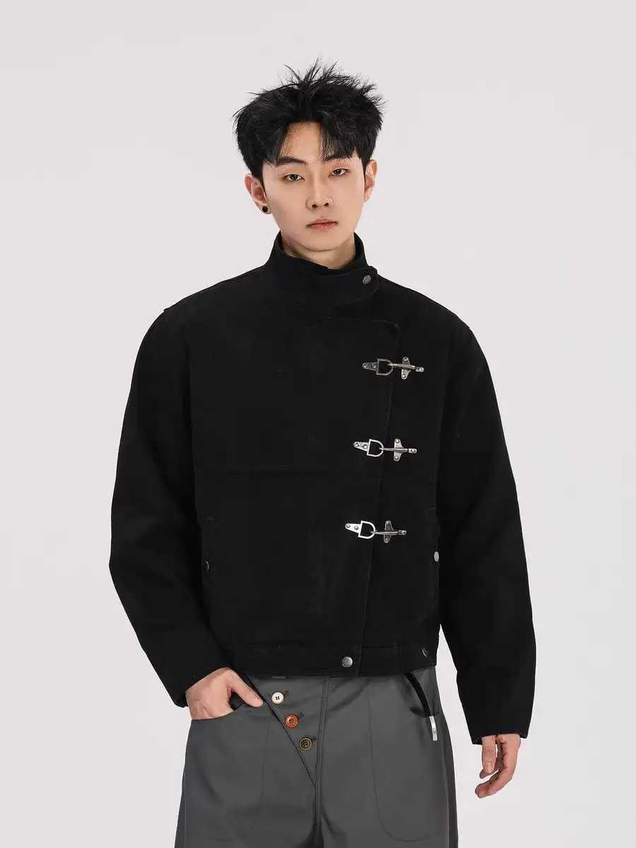 Airplane Button Jacket 2025 American Harajuku Spring And Autumn Mens Personalized Splicing Korean Fashion Retro Casual Jackets C260325