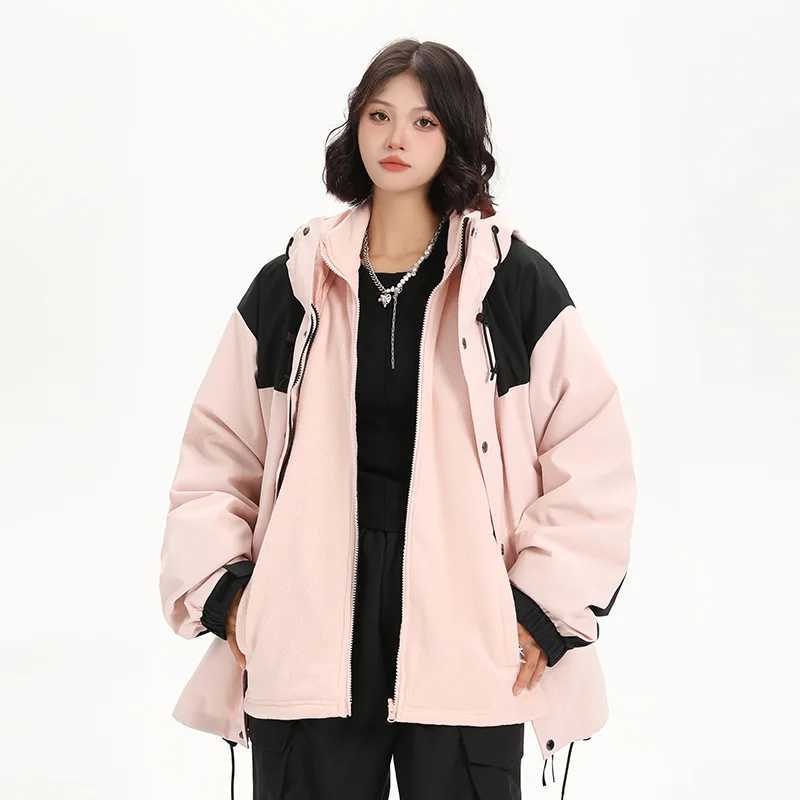 CHRLCK Mens Waterproof Hiking 3 IN 1 s Winter Warm Windproof Splicing Windbreakers Women Camping Trekking Unisex M260325