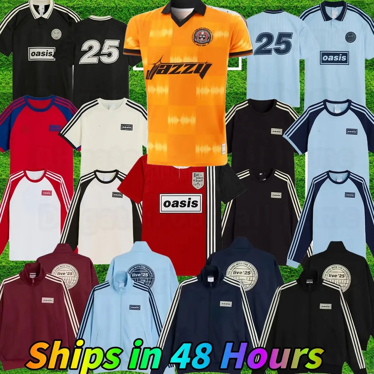 25 26 Oasis Tour Live Football jersey Season 135th Anniversary Football Jersey Shirts Kit 2025 26 Fontaines Dc BLACK GUINNESS TOUR JACQUARD Ireland Jersey S-3XL 4XL