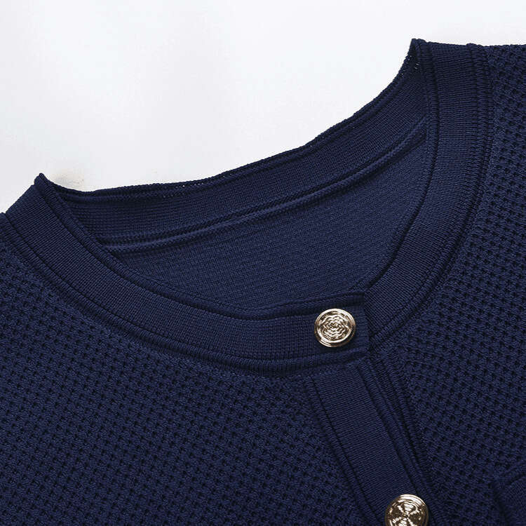 2026 Summer New Designer Elegant Business Casual Single breasted Knitted Sleeveless k30 Women's Long Skirt