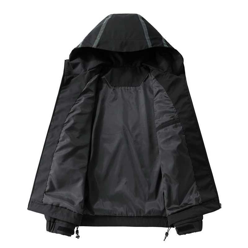 CHRLCK Waterproof Reflective Hiking Unisex Windbreaker Outdoor Men Camping Trekking Fishing Windproof Coats Women M260325