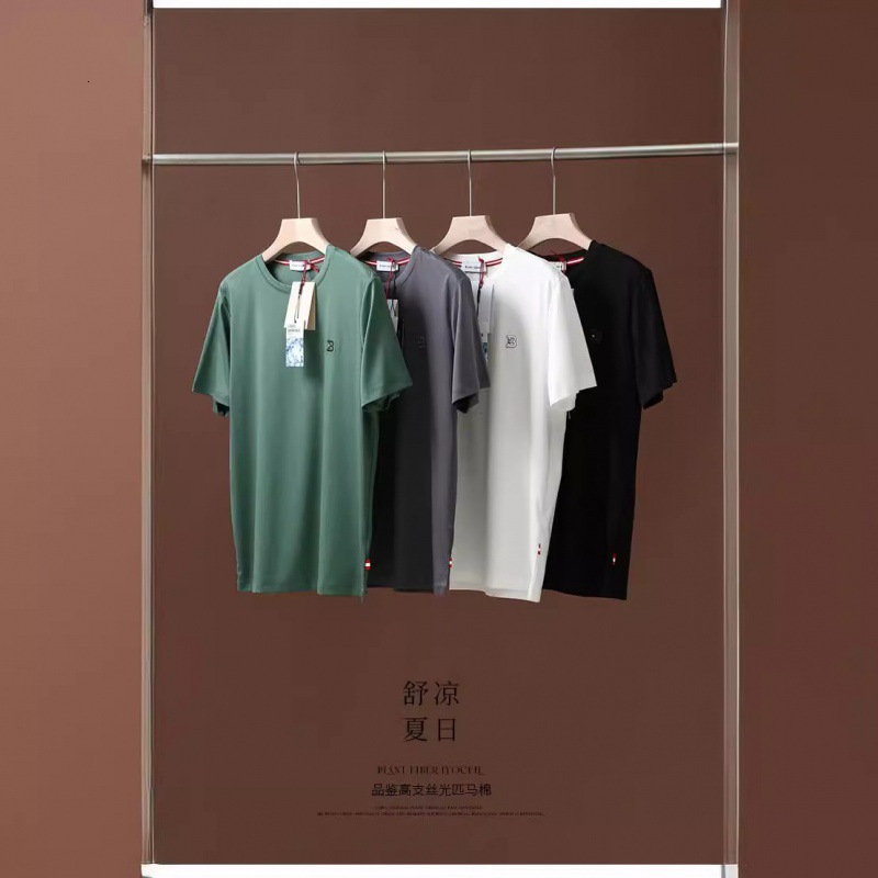 2026 Designer Luxury The Noblest Of Cotton! 80-count Double-sided Mercerized Pima Cotton! Summer Men's Silky Smooth And Cool Liquid-amine Short-s