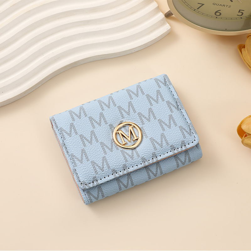 Ladies Short Wallet, New Tri-fold Card Holder, Vintage Classic Printed Coin Purse, Fashionable Ins Portable Stylish Card Wallet, Multifunctional Light - view 7