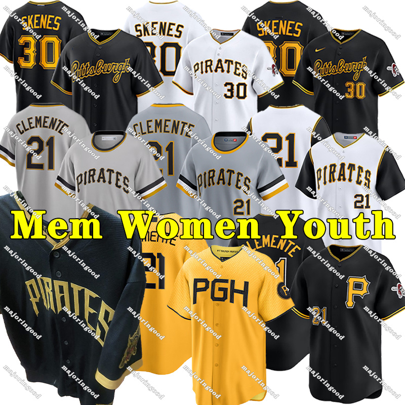 2026 Pittsburghcity Pirates Jersey #10 Reynolds #15 Cruz #13 Hayes #30 Skenes #23 Keller #22 McCutchen Baseball Jerseys