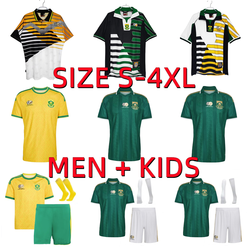 South Africa 2026 World Cup Soccer Jerseys 26 27 FOSTER APPOLLIS MOFOKENG MAKGOPA HLONGWANE MBATHA MBOKAZI MODIBA SIBISI 1994 1998 Retro Football shirt men kids set