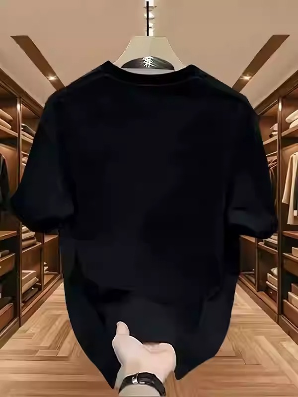 2026 Summer New Arrivals Men's American Streetwear T-Shirts | Heavyweight Cotton Cool Crew Neck INS Short Sleeve Tops