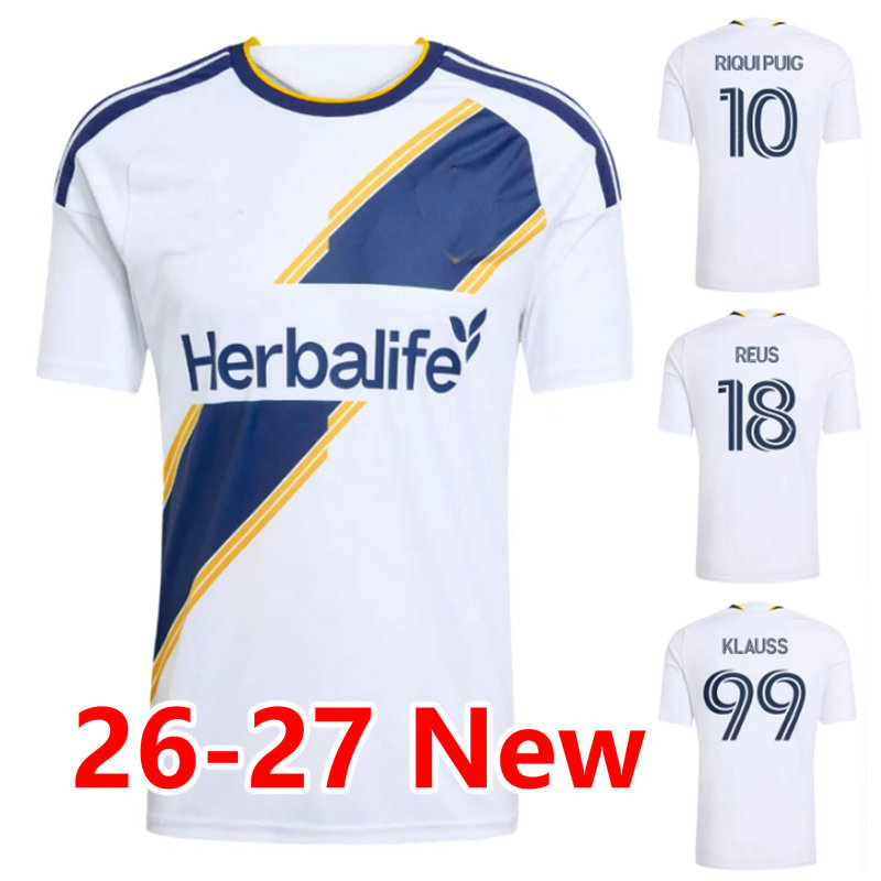 26 27 La RIQUI PUIG Galaxy Soccer Jerseys 2026 2027 REUS CERRILLO SANABRIA KLAUSS Football Shirts GABRIEL PEC LEPLEY WYNDER maillots de futol MEN KIDS Uniforms