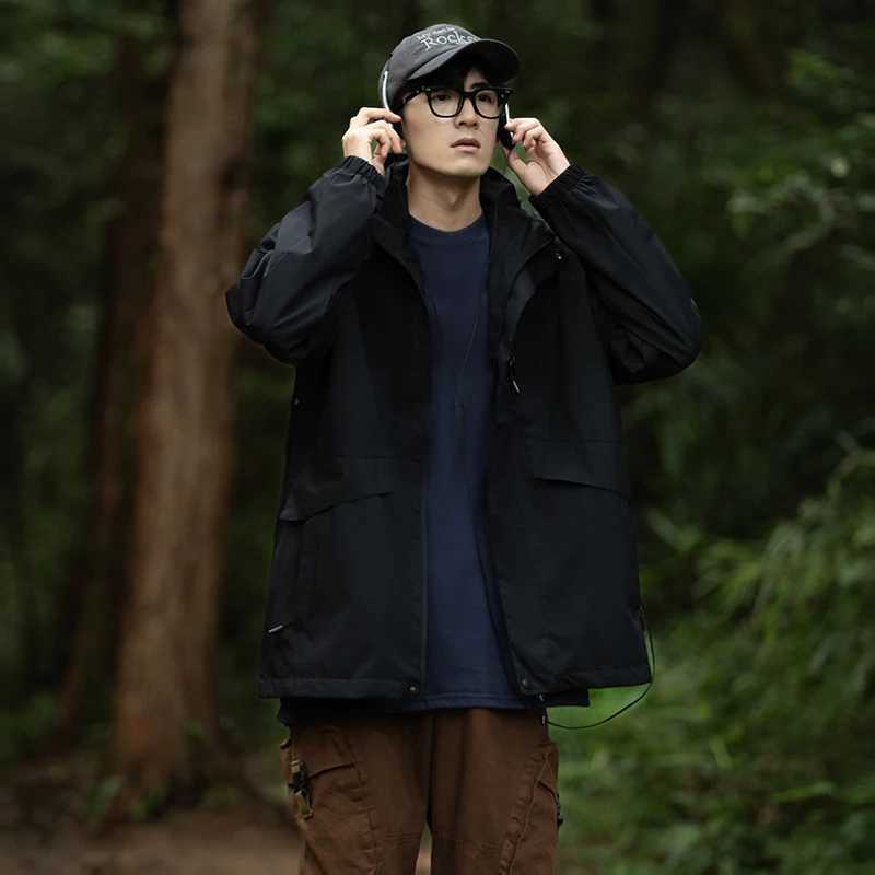 CHRLCK Men Women Waterproof Hiking s Windproof Windbreaker Coat Unisex Breathable Fishing Camping Trekking M260325