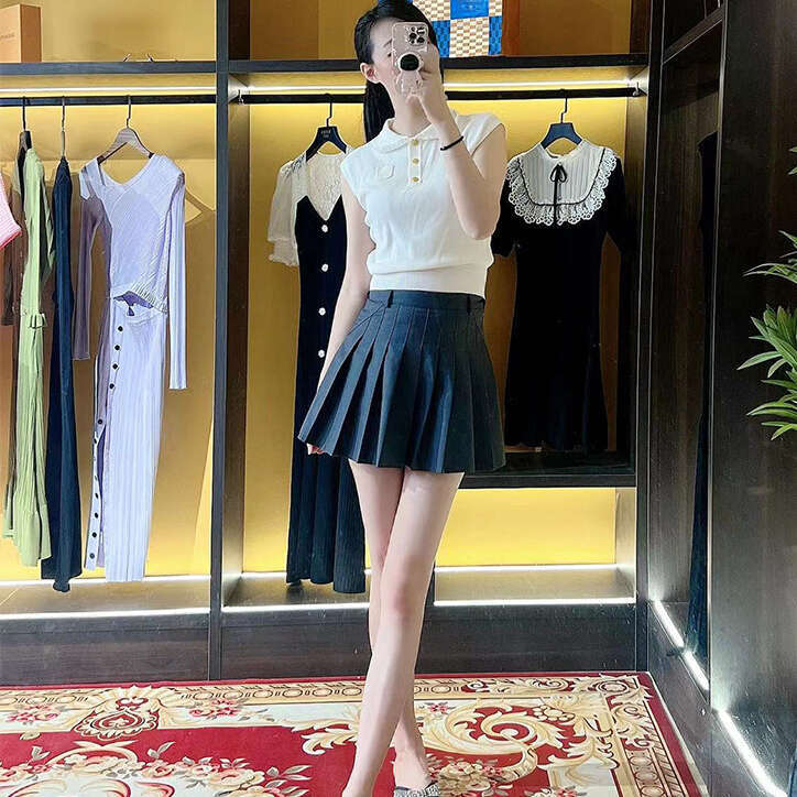 2026 Summer New Designer Sweet and Soft k30 Style Doll Neck Sleeveless Hoodie Knitted Women's Top