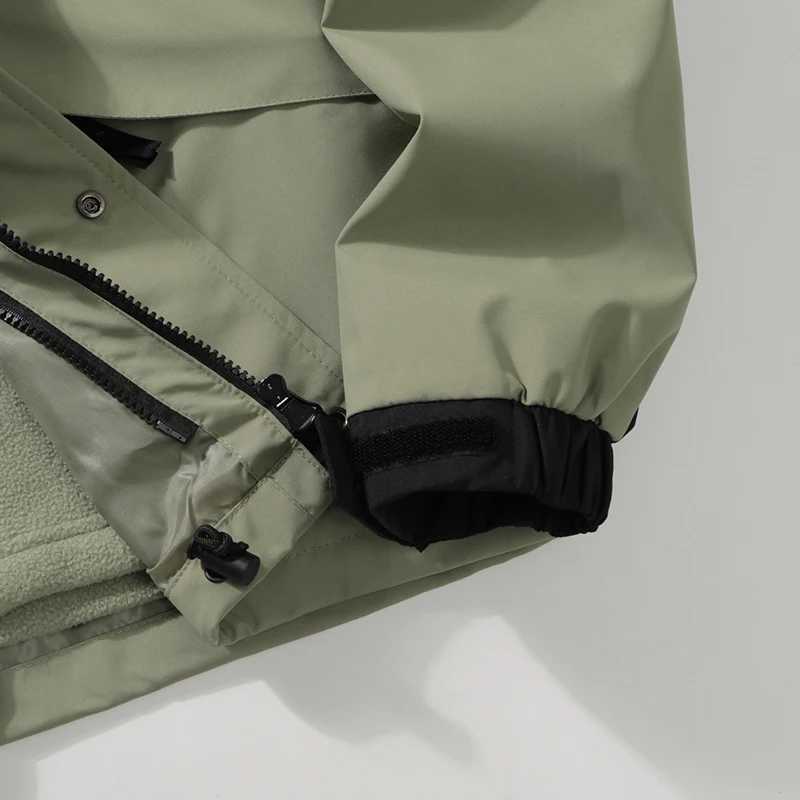 CHRLCK Mens Waterproof Hiking 3 IN 1 s Winter Warm Windproof Splicing Windbreakers Women Camping Trekking Unisex a01 M260325