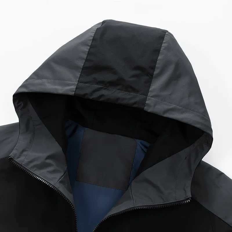 CHRLCK Men Women Waterproof Hiking s Splicing Windproof Camping s Trekking Fishing Windbreakers Outdoor M260325