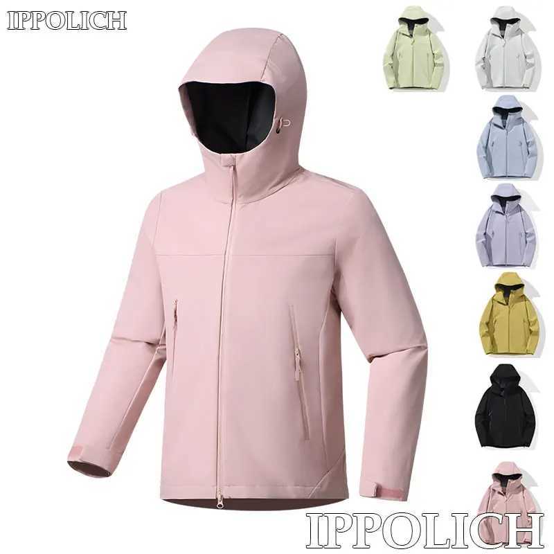 Outdoor Sports Hooded Men Waterproof Windproof Women Autumn Camping Waterproof Windproof Running Sport Hooded Coat M260325