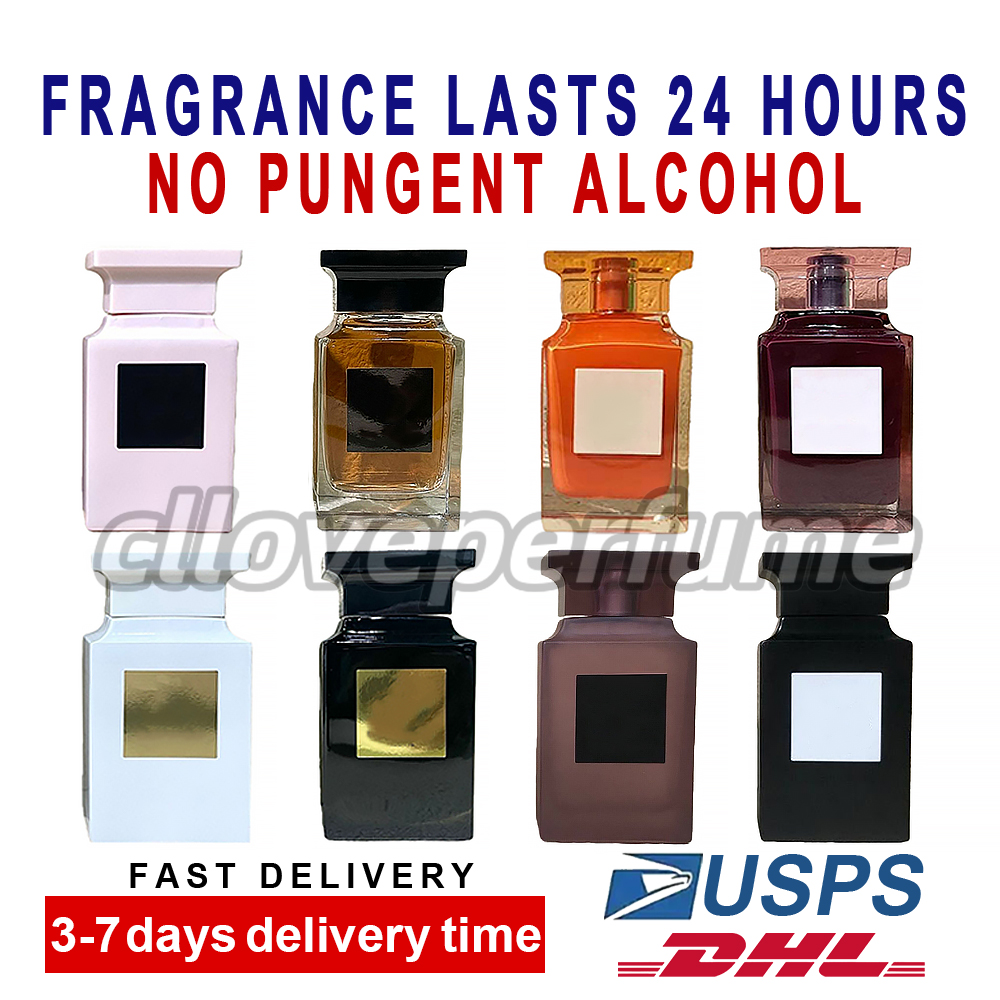 High quality perfume fragrance lasts 24 hours no pungent alcohol Luxury Designer Women Men Fragrances Parfum Cologne Unisex 100ml 3.4oz Spray Set Gift