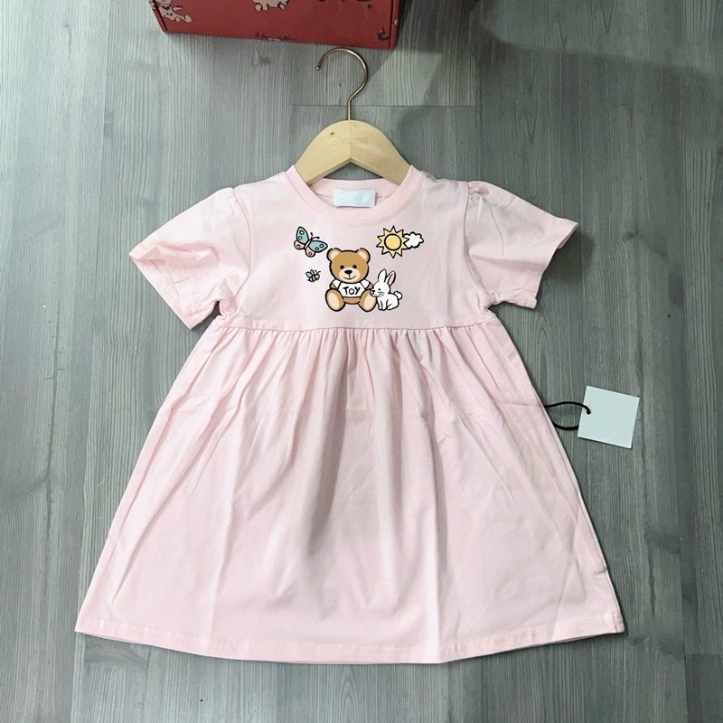 kids baby girls dress apricot summer clothes Toddlers Clothing BABY childrens girls blue pink white summer Dress